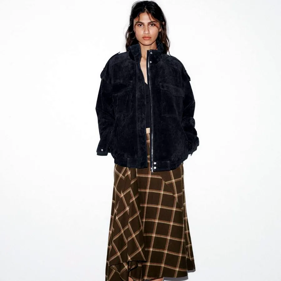 Юбка коричневая Zara, размер L