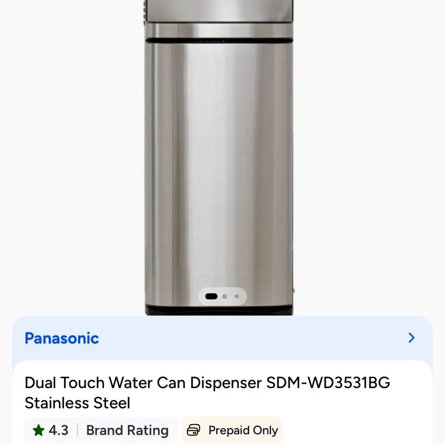 Panasonic water dispenser, boiling and cooling