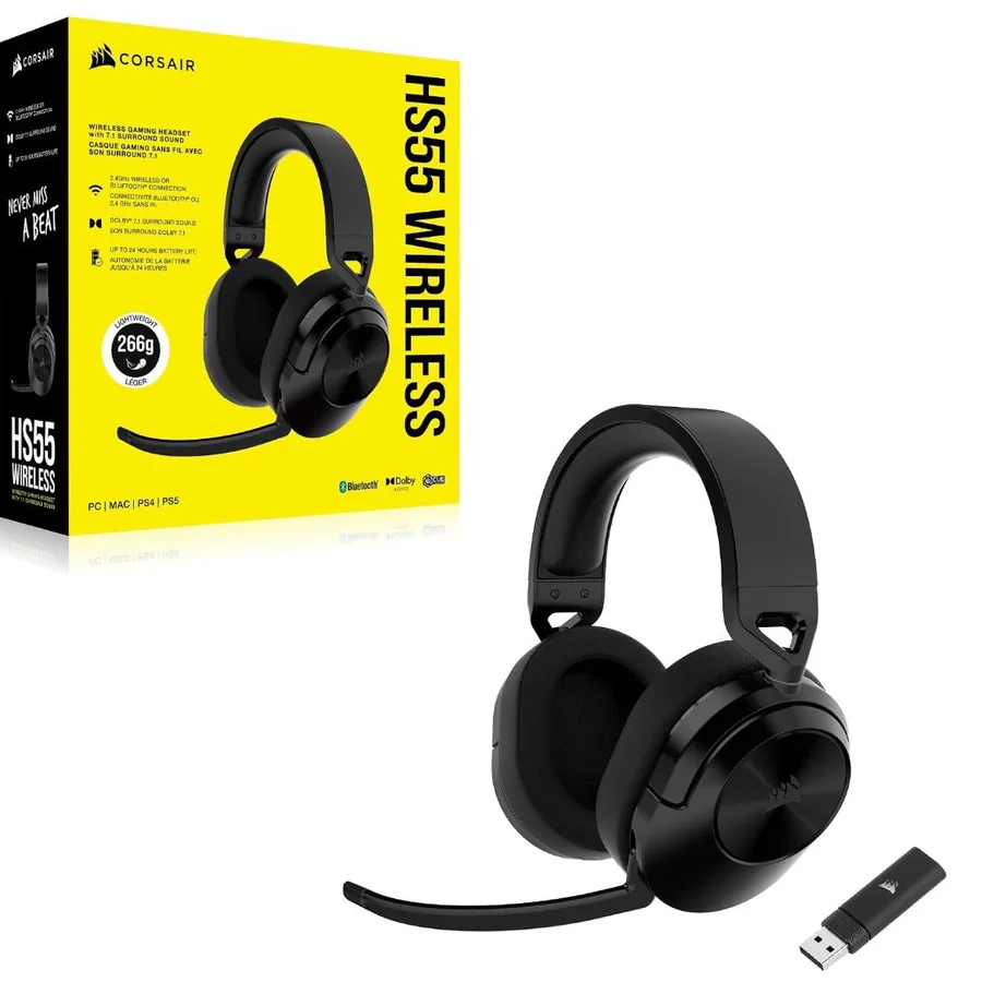 Corsair HS55 Wireless Gaming Headset, новая