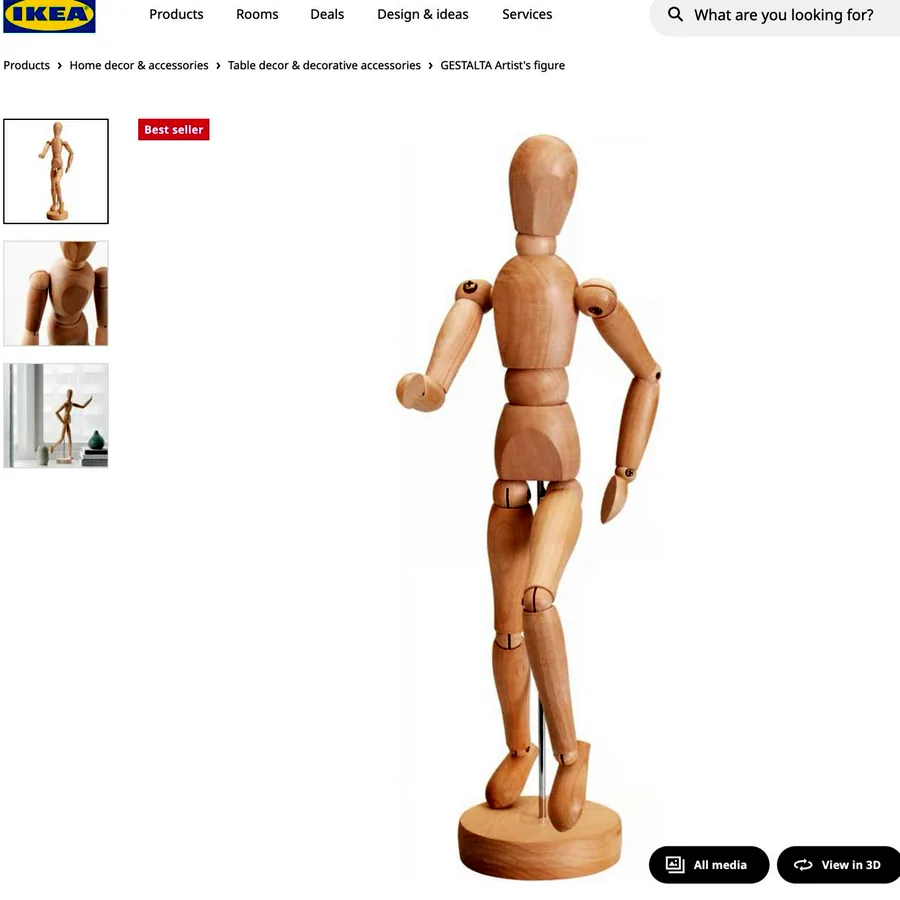 Декоративная фигурка Ikea GESTALTA, 33 см