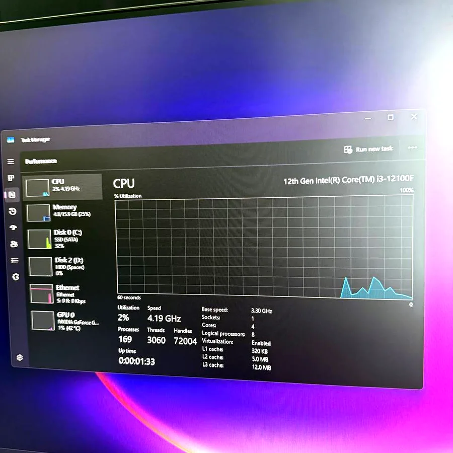 Игровой компьютер с монитором Acer 24 дюйма