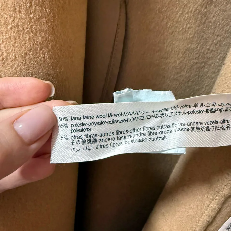 Пальто Zara, размер XS/S, 50% шерсти