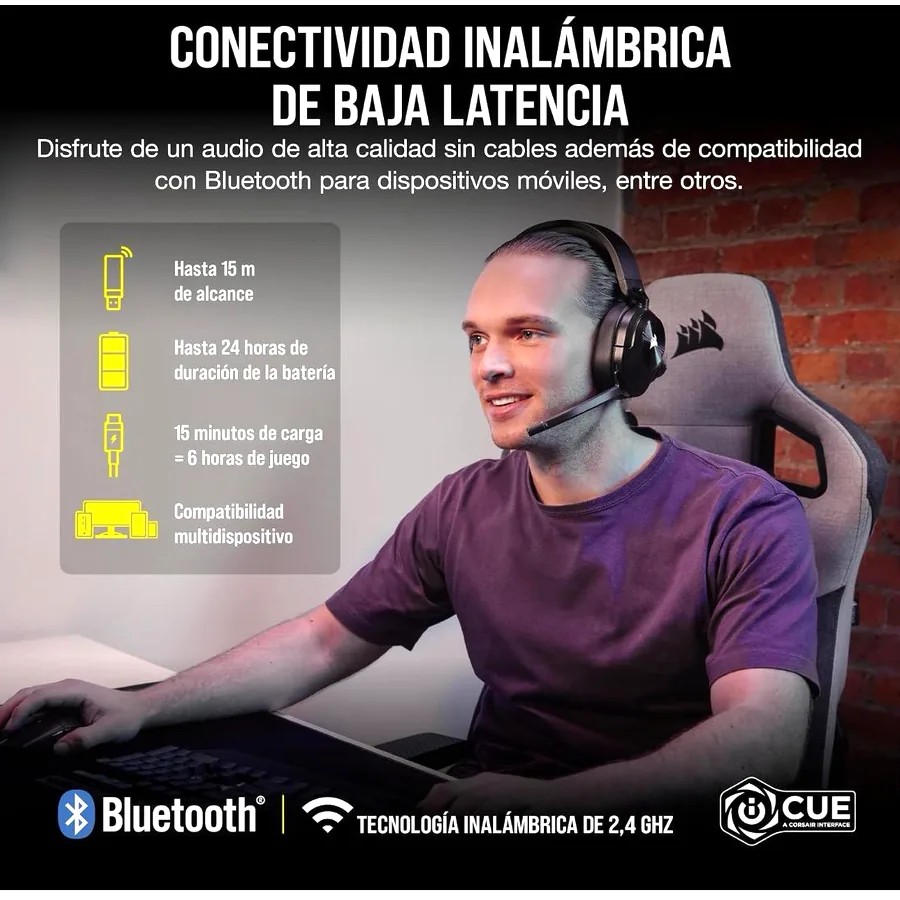 Corsair HS55 Wireless Gaming Headset, новая